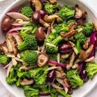 broccoli and mushroom salad