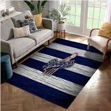 los angeles dodgers rug wooden style
