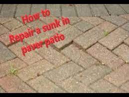 How To Repair A Sunk In Paver Patio