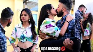 real lips kissing prank on my cute