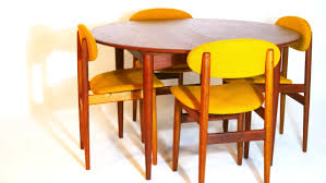 round teak extension table vt