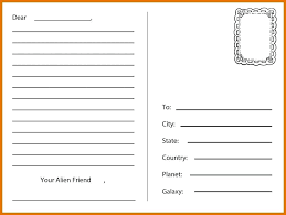 Empty Postcard Template Blank Postcards Great C Class Example Where
