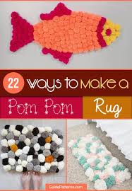 22 ways to make a pom pom rug guide