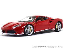 Ferrari decided to celebrate 70 years in business by creating a special edition for each of 70 important cars from its past. Ferrari 488 Gtb 70th Anniversary 1 18 Bburago Diecast Scale Model Car Scale Arts India