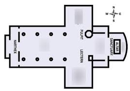 gothic cathedral floor plan diagram