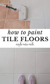 how to paint tile floor angela marie made