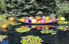 Bright Colored Glass Balls In Boat