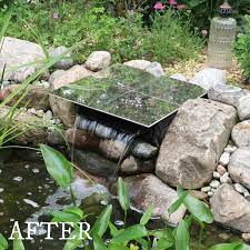 That means water flows in, and water flows out. How To Hide A Pond Waterfall Spillway Box