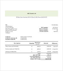 Tax Invoice Template 16 Free Word Excel Pdf Format