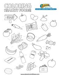 Themes may feature color posters and links to related educational themes, printable activities and crafts. Pretty Photo Of Healthy Food Coloring Pages Davemelillo Com Food Coloring Pages Healthy Habits For Kids Food Pyramid
