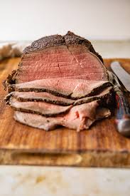 coffee rubbed top round roast topside