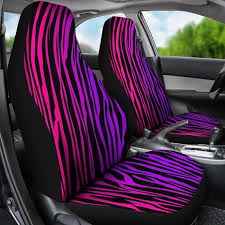 Neon Zebra Car Seat Covers Animal Print
