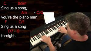 The ballad of billy the kid: Learn To Play Piano Man By Billy Joel Key C Major Youtube