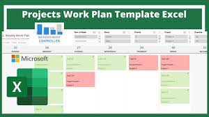 projects work plan template excel