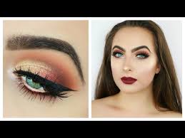 glam fall makeup tutorial golden