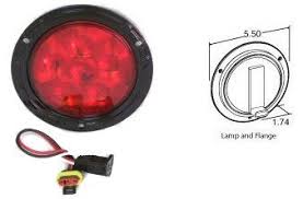 Truck Lite Super 44 Red Led Stop Turn Tail Light Kit 44036r