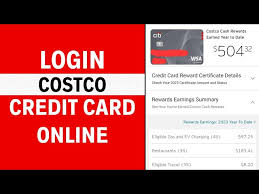how to login costco credit card account