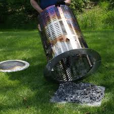burn barrel stainless steel incinerator xl yard waste removal