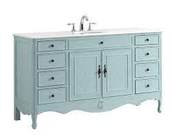 3cm eased edge tops come with white porcelain rectangular sink(s) that ship separately and include mounting. Modetti Mod081lb 60s Provence 60 Inch Single Bathroom Vanity Set In Light Blue