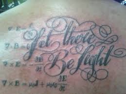 Maxwell Equation Tattoo On Upperback