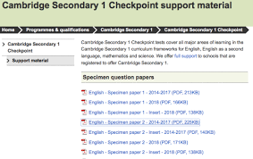 Cambridge primary checkpoint solved past papers for cambridge primary checkpoint we supply one set of specimen papers on our website here and additional past papers on the cambridge primary support site under the checkpoint tab. Cambridge Secondary 1 Checkpoint Surprise Buoyant Box