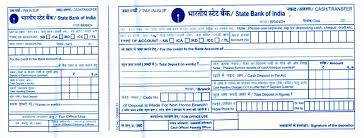 The process of filling out a deposit slip is much like writing a check: How To Fill Sbi Deposit Slip Withdrawal Slip Hri Day India