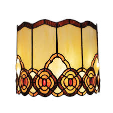 battery operated wall sconce in tiffany