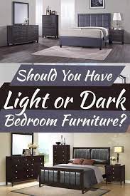 light versus dark themed bedroom furniture