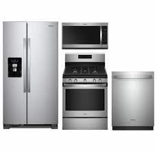 Find kitchen suites from top brands at sears. Package 8 Whirlpool Appliance Package 4 Piece Appliance Package With Gas Range Stainless Steel
