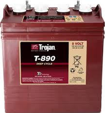 t890 trojan batteries floor scrubber