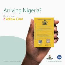 yellow card in nigeria what where and