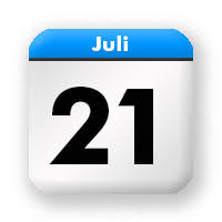Deze dag is een wettelijke feestdag wat neerkomt op een algemene verlofdag. Mittwoch 21 Juli 2021 Kalenderblatt Stilkunst De