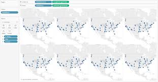How To Make Trellis Tile Small Multiple Maps In Tableau