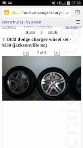 No need to wander anywhere. Oem Dodge Charger Wheels 350 On Craigslist In Jacksonville Nc Area Impala Forums