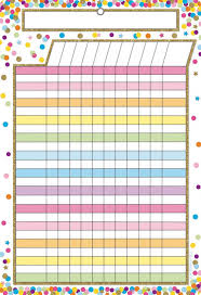 Confetti Incentive Smart Poly Chart Write On Wipe Off