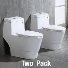 Dual Flush Elongated One Piece Toilet