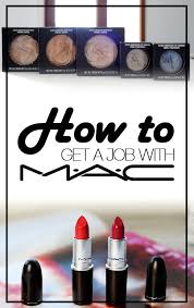getting a job with m a c cosmetics pt