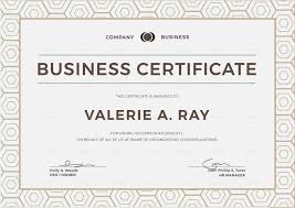 Business Certificate Template