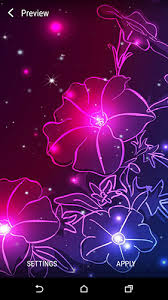 neon flower by dynamic live wallpapers