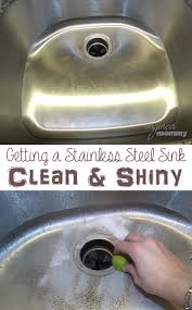 stainless steel sink clean shiny