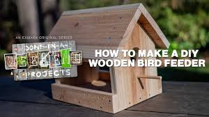 how to make a diy wooden bird feeder
