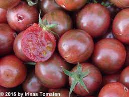 Die tomaten haben eine tiefviolette farbe und grüne streifen. Purple Bumble Bee Tomaten Samen Mehrfarbig Tomaten Samen Irinas Tomaten