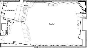 East West Studios Studio 1 Floorplan