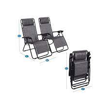 Homestock Gray Zero Gravity Chairs