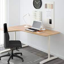 Ikea corner desk review summary the ikea corner desk is ideal for the household as well as office use. Bekant Oak Veneer White Corner Desk Left 160x110 Cm Ikea
