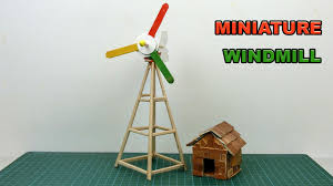 how to make miniature windmill diy