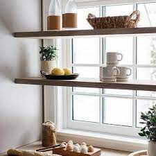 Shelves In Front Of Kitchen Window