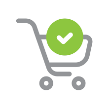 Trolley, cart, success Icon in Basic E-commerce Line Color