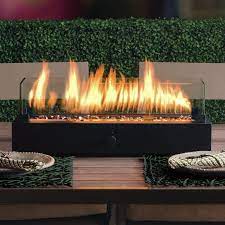 lara steel propane tabletop fireplace