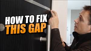 gap between the door jamb and trim fix